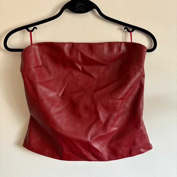 Dynamite Faux Leather Tube Top - Picture 4 of 8